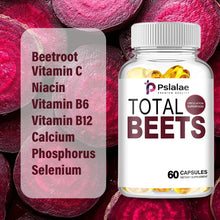 Load image into Gallery viewer, Fitness: Total Beet Supplement - Promotes Nitric Oxide Circulation and Cardiovascular Dilation - 60 Capsules