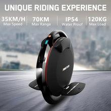 Load image into Gallery viewer, Gadgets: Original INMOTION V8S Electric Unicycle. 35km/h Speed 70KM Range 72V 728Wh Battery 1000W Motor Smart EUC Wheel