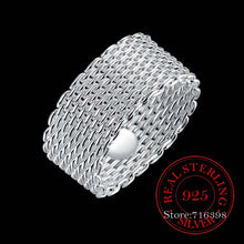 Load image into Gallery viewer, WRistwear / WRings: 100% 925 Sterling Silver Ring. Silver Weave. Smaller Sizes only.