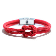 Cargar imagen en el visor de la galería, Pulsera: Pulsera de Hilo para Hombre y Mujer Doble Milán Cuerda Charm Pulsera Envolvente Pulsera de la Amistad Regalo para Novio