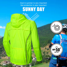 Load image into Gallery viewer, Safety Wear: by QUESHARK. Windproof, Waterproof Reflective Jacket. Long Sleeve Windbreaker.