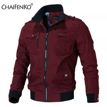 Load image into Gallery viewer, Coats / Jackets: Bomber Style Jacket. Casual Windbreaker. Spring, Autumn. Light Winter. Slim Styling. Various Colors.