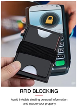 Load image into Gallery viewer, Gadgets / RFID: by CaseKey. RFID Pop-up. Slim Aluminum Card Wallet. Push Button. Metal Wallet for Men Women