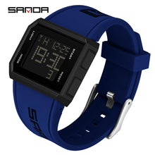 Load image into Gallery viewer, Watches: by SANDA. Outdoor Rugged. LED Digital Watch. 5Bar. Waterproof.