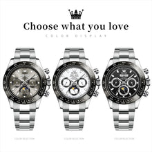 Load image into Gallery viewer, Watches: by OLEVS. Chronograph. Mechanical. Waterproof. Eye Appeal.. VArious stylings