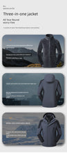 Load image into Gallery viewer, Coats / Jackets: by Tucano. 3-in-1 Jacket. Men and Women Sizes. Autumn and Winter Fleece-lined. Thick Jacket