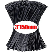 Load image into Gallery viewer, Gadget: Zip Ties Bundle. 1000/100Pcs Nylon Cable Ties. Self-locking. Adjustable. VArious Bundles.