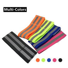 Load image into Gallery viewer, Safety Wear: Reflective Bands. Elastic Arm, Wrist, or Ankle Straps.