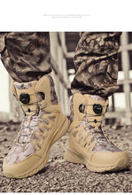 Load image into Gallery viewer, Boots: Military Styled Ankle Boot. Safety, Desert ,Work. Waterproof. High Quality. (See Images for Size conversions)