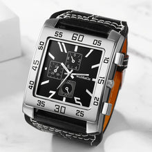 將圖片載入圖庫檢視器 Watches: Square Big Size. Quartz. Leather Strap. Fashion Elegant Clock Styling. Various Styles.
