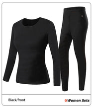 Load image into Gallery viewer, Safety: Thermal Heated Underwear. Winter Warm. MAle and Female sizes. Multi-reas Heating. Electric Heated Equipment