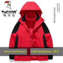 Load image into Gallery viewer, Coats / Jackets: by Tucano. 3-in-1 Jacket. Men and Women Sizes. Autumn and Winter Fleece-lined. Thick Jacket