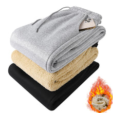 Load image into Gallery viewer, Pants: Thick Fleece Casual Pant. Warm Lamb Sweatpants.