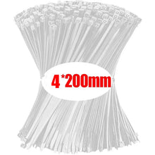 Load image into Gallery viewer, Gadget: Zip Ties Bundle. 1000/100Pcs Nylon Cable Ties. Self-locking. Adjustable. VArious Bundles.