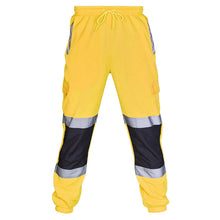 Load image into Gallery viewer, Safety Wear: Reflective Stripes Strips Pants Men Work Trousers Hi Vis Pants High Visibility Work Wear Pants Road Construction Safety Trousers