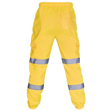 Load image into Gallery viewer, Safety Wear: Reflective Stripes Strips Pants Men Work Trousers Hi Vis Pants High Visibility Work Wear Pants Road Construction Safety Trousers