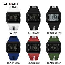 Load image into Gallery viewer, Watches: by SANDA. Outdoor Rugged. LED Digital Watch. 5Bar. Waterproof.