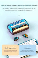 Load image into Gallery viewer, Gadgets / Comm: Wireless Bluetooth Headphones. Waterproof. Digital Display Large Capacity Charging Case.