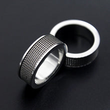 Cargar imagen en el visor de la galería, Pulseras/Anillos: Anillo de malla de acero inoxidable de titanio.