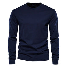 Load image into Gallery viewer, Shirts: Long-sleeved T: Simplicity. Solid Colors Cotton. O-neck