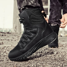 Load image into Gallery viewer, Boots: Men Tactical Army Boot. MilitaryStyling. Ankle Height. Waterproof. High Quality