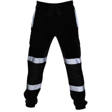 Load image into Gallery viewer, Safety Wear: Reflective Stripes Strips Pants Men Work Trousers Hi Vis Pants High Visibility Work Wear Pants Road Construction Safety Trousers