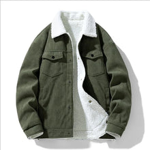Load image into Gallery viewer, Coats / Jackets: Warm Corduroy Coat. Thick Fleece Lining. Various Colors.