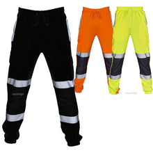Load image into Gallery viewer, Safety Wear: Reflective Stripes Strips Pants Men Work Trousers Hi Vis Pants High Visibility Work Wear Pants Road Construction Safety Trousers