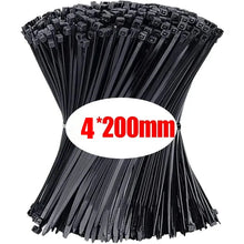 Load image into Gallery viewer, Gadget: Zip Ties Bundle. 1000/100Pcs Nylon Cable Ties. Self-locking. Adjustable. VArious Bundles.