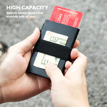 Load image into Gallery viewer, Gadgets / RFID: by CaseKey. RFID Pop-up. Slim Aluminum Card Wallet. Push Button. Metal Wallet for Men Women