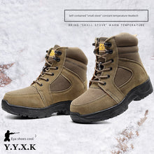 Load image into Gallery viewer, Boots: Genuine Cowhide High-Top. Non-Slip Cotton-Padded Lining. (See Images for Size conversions)