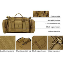 Load image into Gallery viewer, Travel Bags: Shoulder / Waist / Chest Bag. Compact and sturdy storage bag.