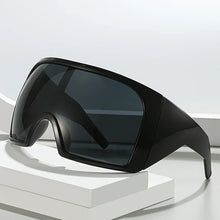 Cargar imagen en el visor de la galería, Oversized Sunglasses Men Wrap Anti Wind Personal Large Shades Futuristic Fashion Future Shield Uv400 Cycling Motorcycle