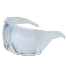 Cargar imagen en el visor de la galería, Oversized Sunglasses Men Wrap Anti Wind Personal Large Shades Futuristic Fashion Future Shield Uv400 Cycling Motorcycle