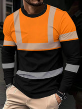 Load image into Gallery viewer, Safetywear: Casual Work Wear Men's T-Shirts. Longsleeve.