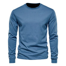 Load image into Gallery viewer, Shirts: Long-sleeved T: Simplicity. Solid Colors Cotton. O-neck