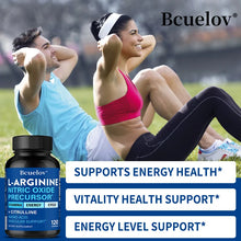 Load image into Gallery viewer, Fitness: Nitric Oxide Supplement, Amino Acids - Balances Blood Cells and Circulation, Vascular Support, 120 Capsules