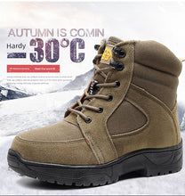 Load image into Gallery viewer, Boots: Genuine Cowhide High-Top. Non-Slip Cotton-Padded Lining. (See Images for Size conversions)