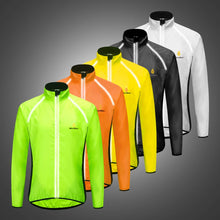 Load image into Gallery viewer, Safety Wear: by WolfBike. Reflective Jacket. Lightweight, Wind and Water Resistant. Long Sleeve. Various Colors.