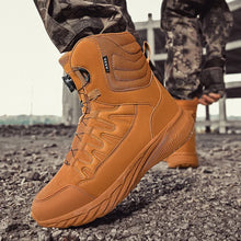 Load image into Gallery viewer, Boots: Men Tactical Army Boot. MilitaryStyling. Ankle Height. Waterproof. High Quality