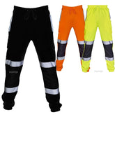 Load image into Gallery viewer, Safety Wear: Reflective Stripes Strips Pants Men Work Trousers Hi Vis Pants High Visibility Work Wear Pants Road Construction Safety Trousers