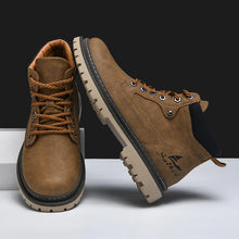 Load image into Gallery viewer, Boots: Leather Ankle Boot. High Top. Anti Slip. Handmade. (See Images for Size conversions)
