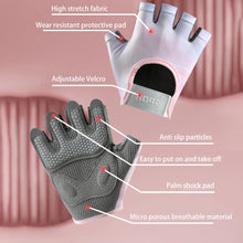 Cargar imagen en el visor de la galería, Guantes: Guantes de conducir y para hacer ejercicio, unisex, de medio dedo, transpirables.
