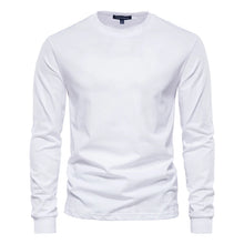Load image into Gallery viewer, Shirts: Long-sleeved T: Simplicity. Solid Colors Cotton. O-neck
