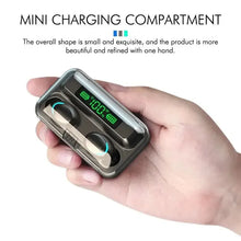 Load image into Gallery viewer, Gadgets / Comm: Wireless Bluetooth Headphones. Waterproof. Digital Display Large Capacity Charging Case.