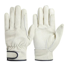 Load image into Gallery viewer, Gloves: Cowhide Leather Gloves. Multi-use. Built for Safety. Driver Wear-resistant. Double stitched with Edging.