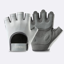 Cargar imagen en el visor de la galería, Guantes: Guantes de conducir y para hacer ejercicio, unisex, de medio dedo, transpirables.