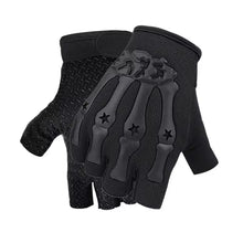 Cargar imagen en el visor de la galería, Guantes: Antideslizantes. Sin dedos. Muñequera con velcro.