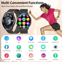 Load image into Gallery viewer, Watches: Smart Watch. (Answer/Make Calls. 1.43" Large Screen. Fitness Tracker. Pedometer/Message Alerts.