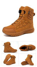 Load image into Gallery viewer, Boots: Military Styled Ankle Boot. Safety, Desert ,Work. Waterproof. High Quality. (See Images for Size conversions)